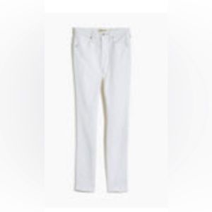 Madewell 10” high rise skinny; 29P white jeans; New with Tags